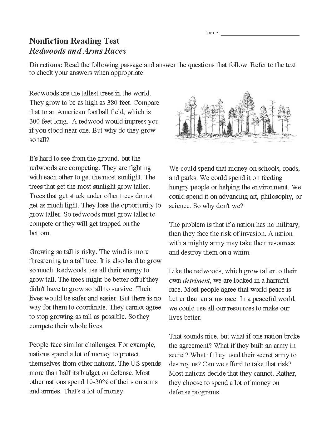 Reading Comprehension Worksheets Online Or Printable