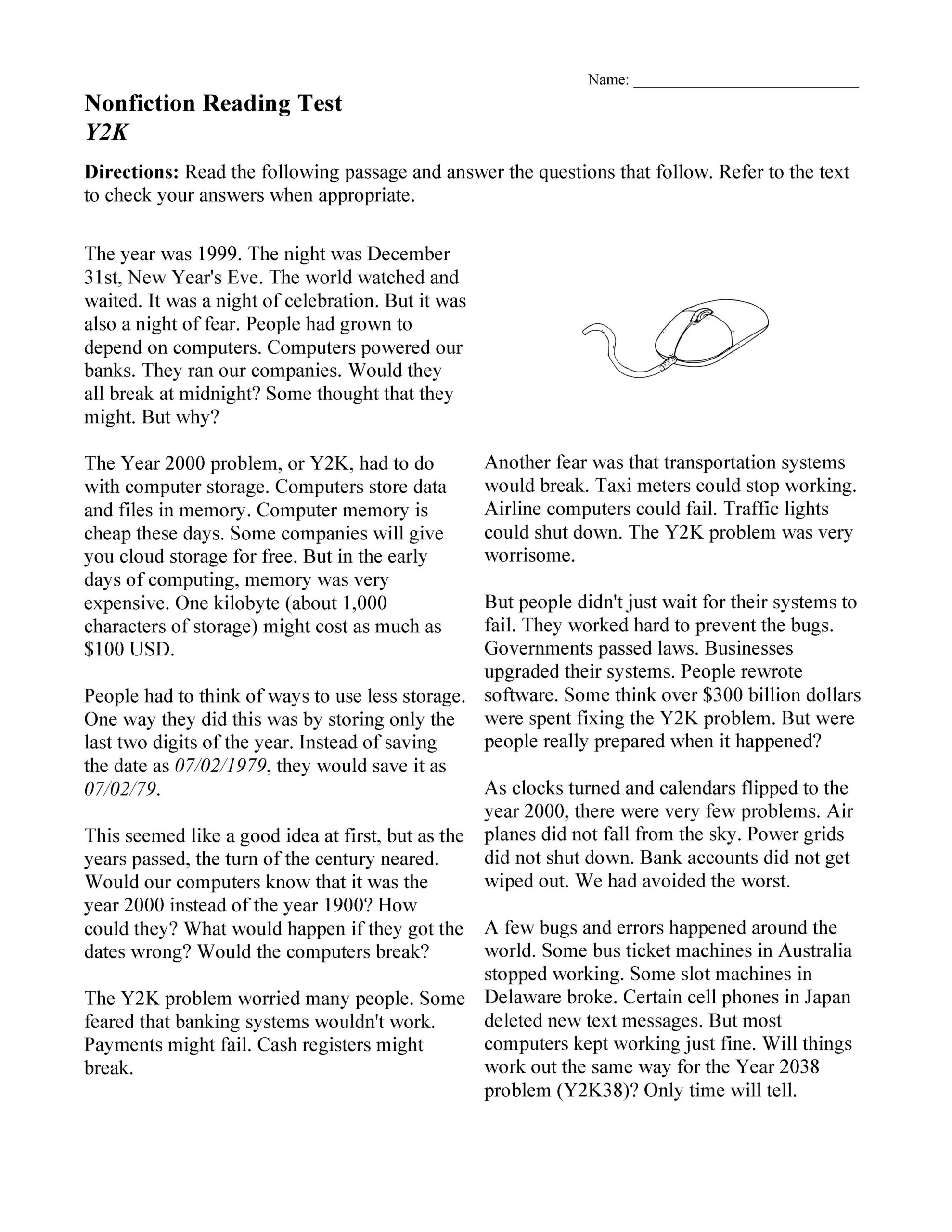 hardest reading comprehension passages