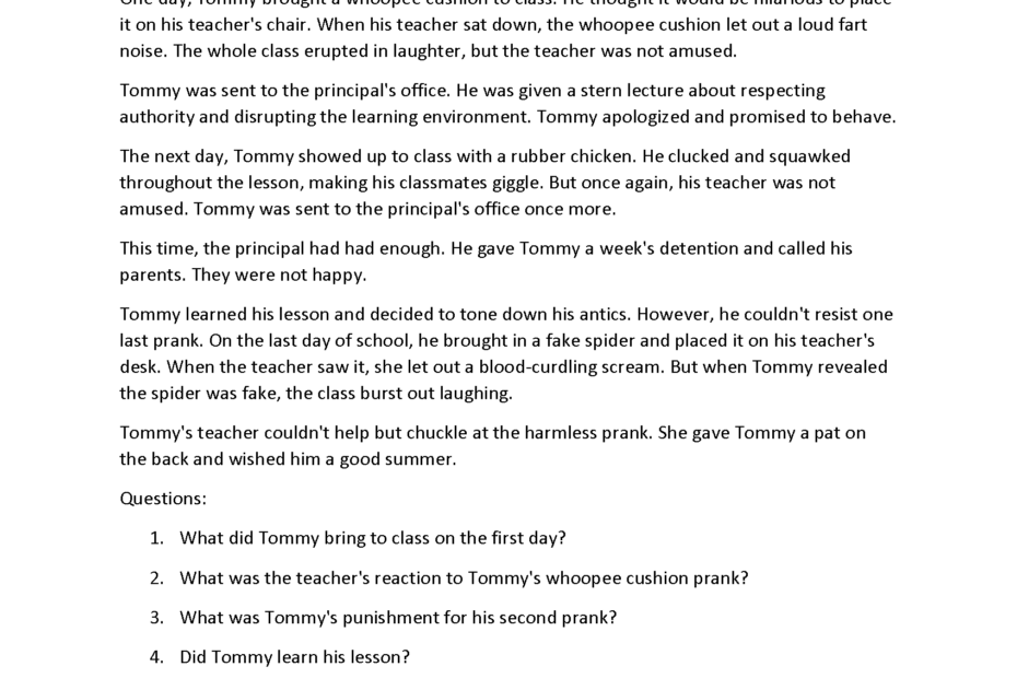 Reading Comprehension Worksheets Tenth Grade Reading
