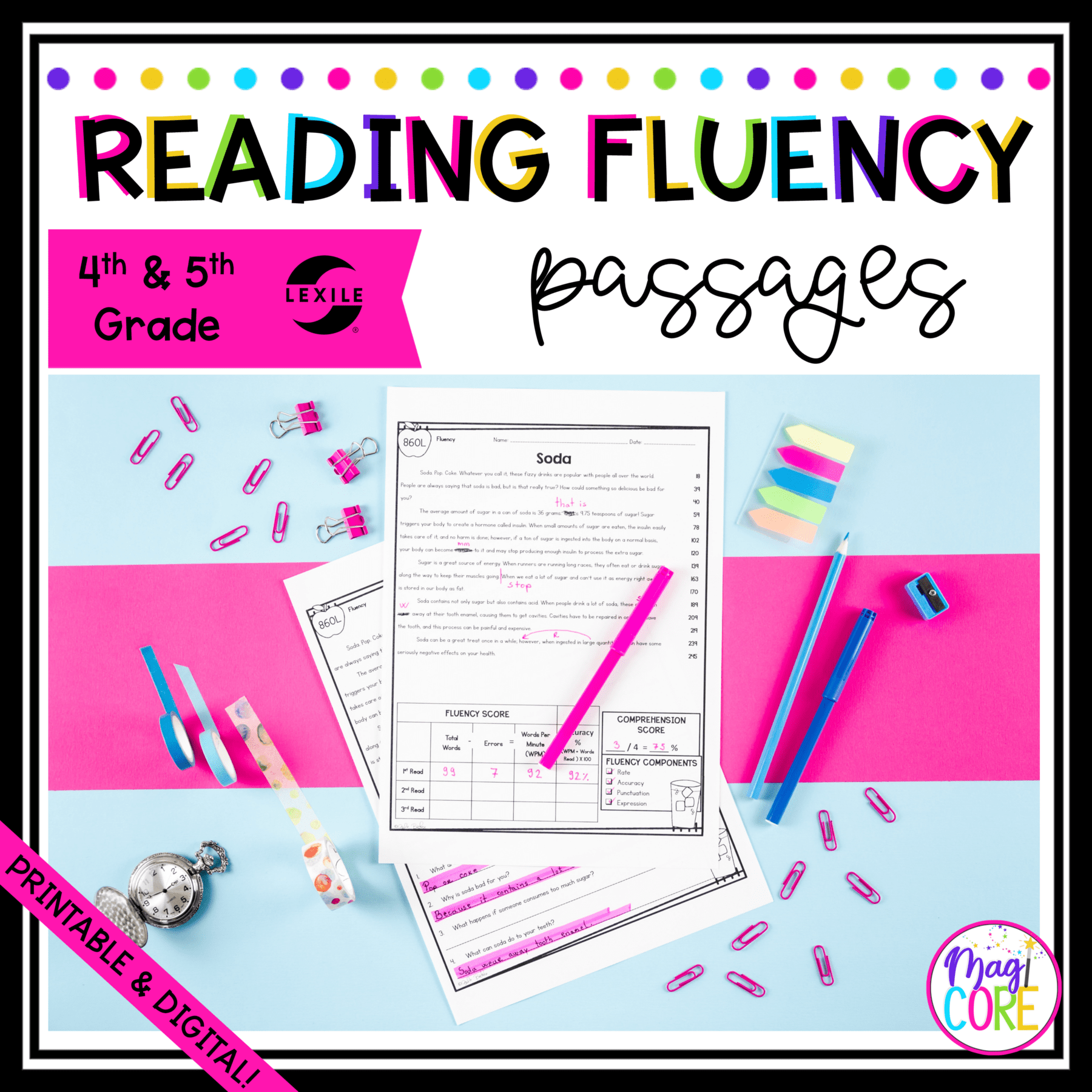 free 5th grade reading material