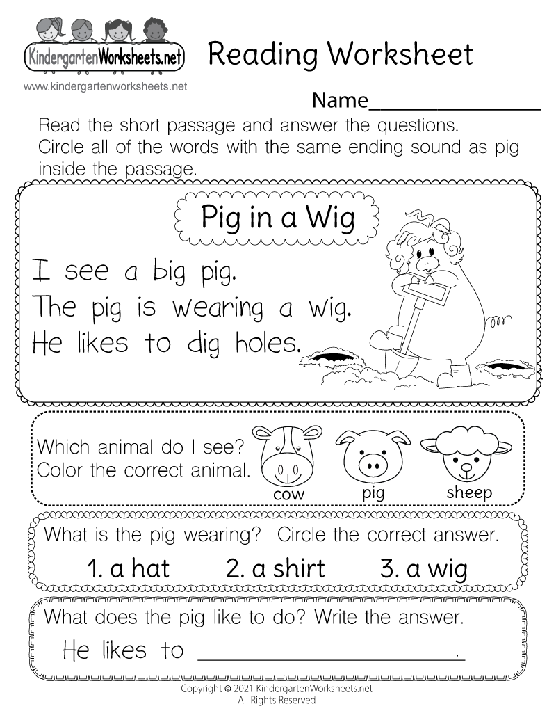free reading comprehension workbook pdf