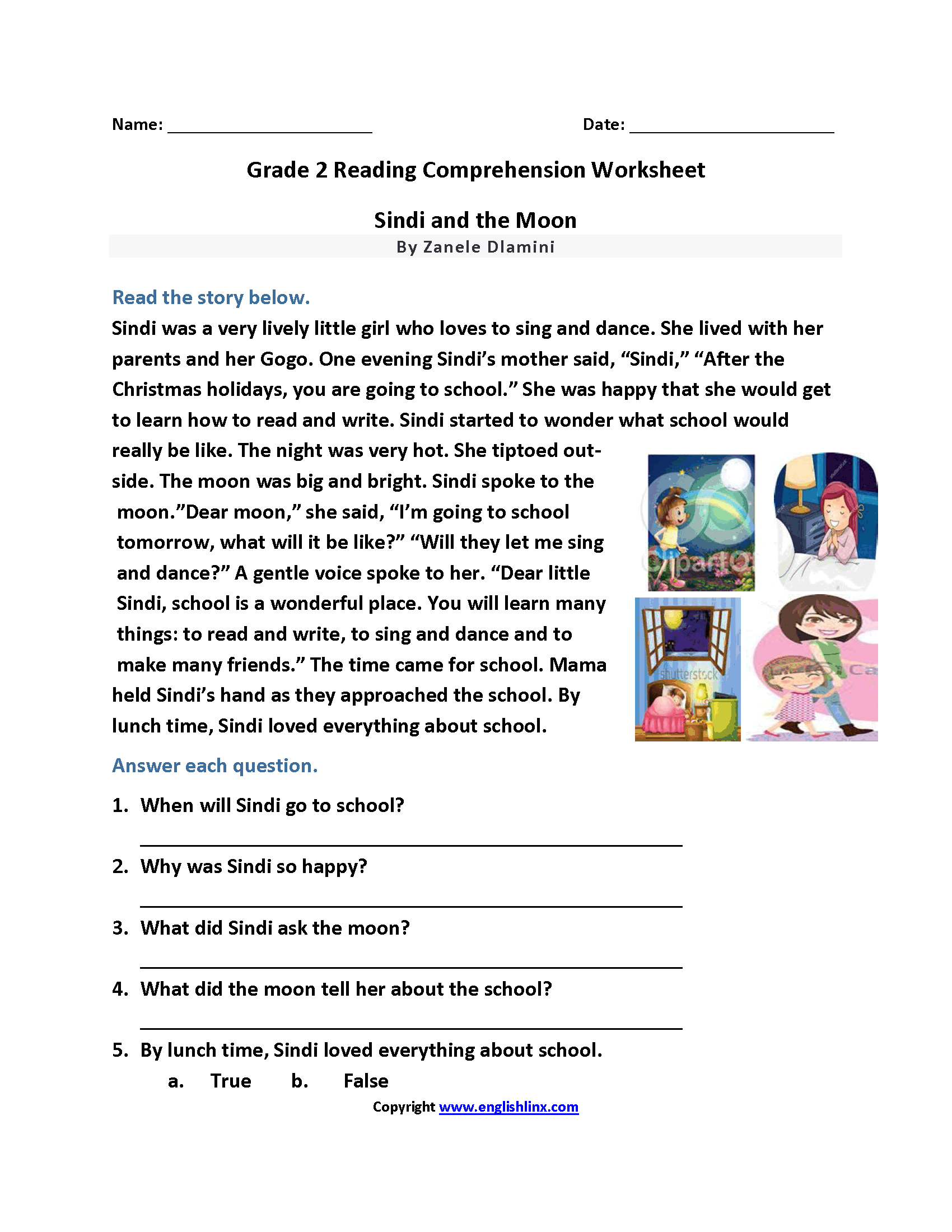 free printable 2nd grade reading