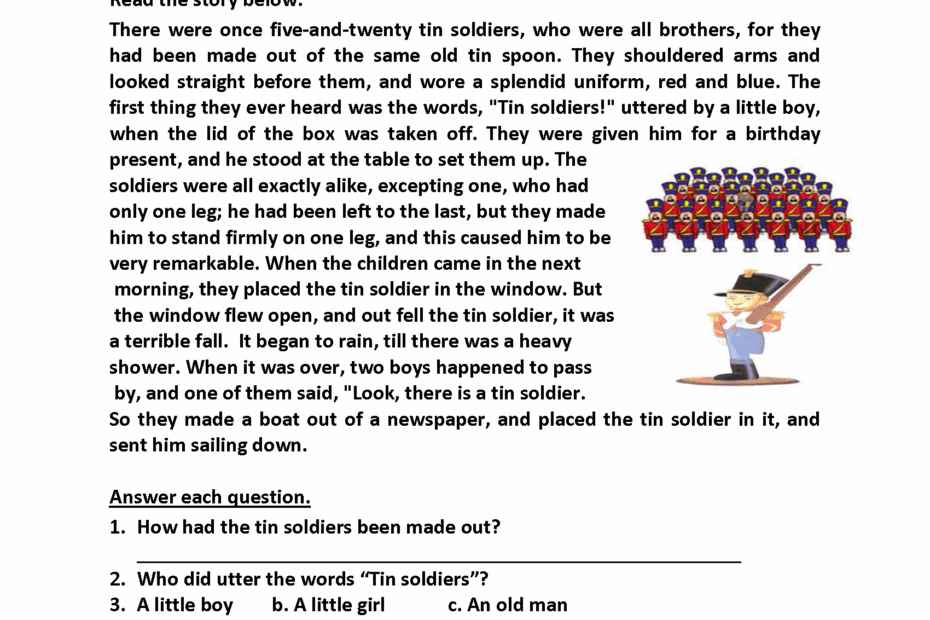 Reading Worksheets Third Grade Reading Worksheets Worksheets Library