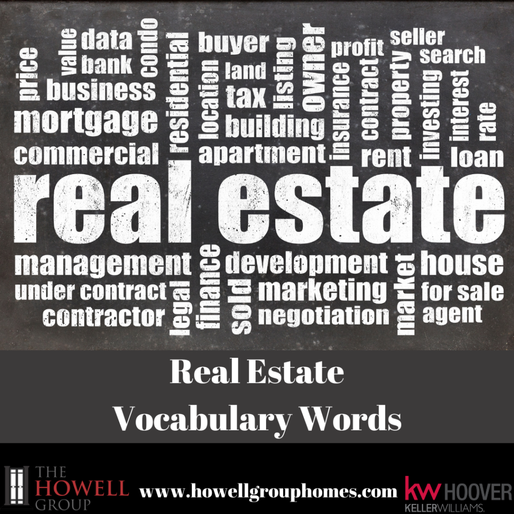 real estate vocabulary
