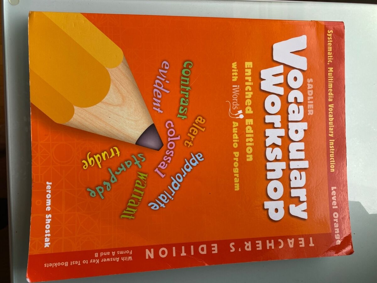 SADLIER VOCABULARY WORKSHOP LEVEL ORANGE ENRICHED EDITION By Jerome Shostak EBay