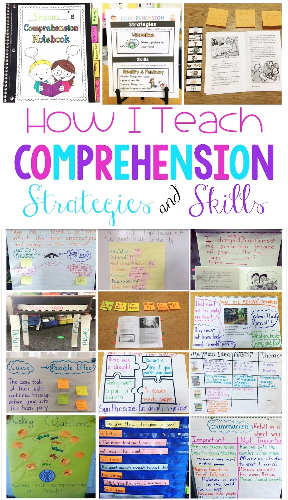 Sarah s First Grade Snippets Teaching Comprehension Strategies 