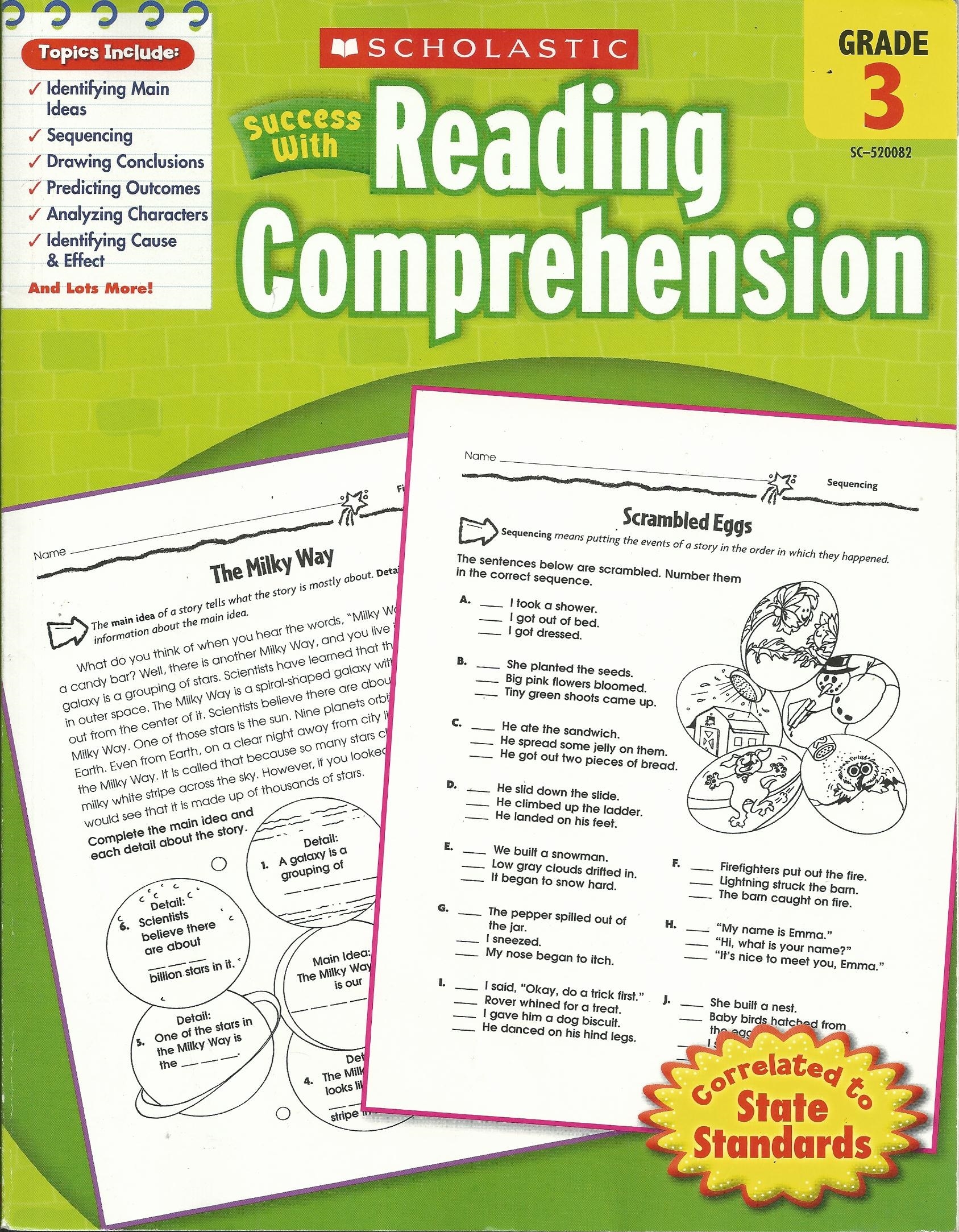 Scholastic Success With Reading Comprehension Life Long Sharing 