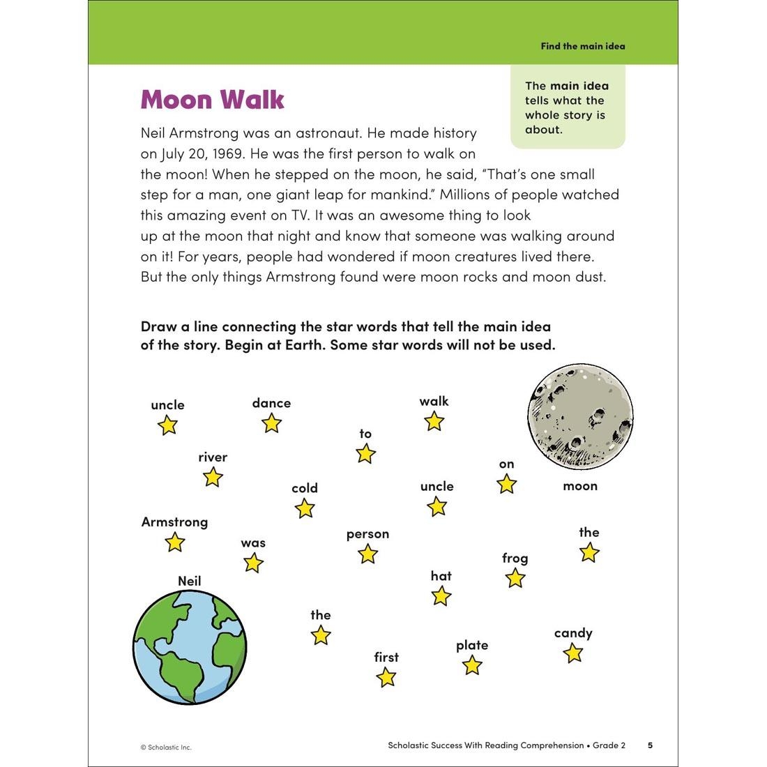 scholastic reading comprehension worksheets