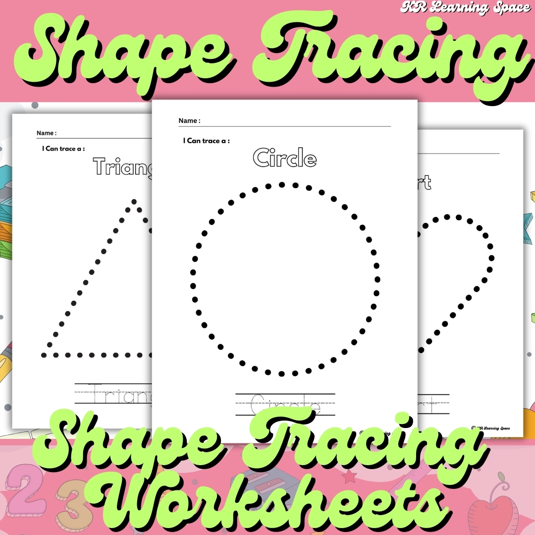 basic shape tracing worksheets