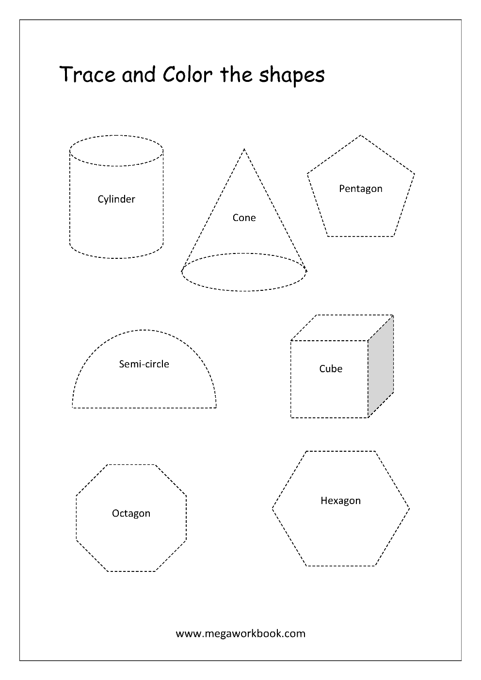 Shapes Worksheets For Preschoolers And Kindergarten Shapes 