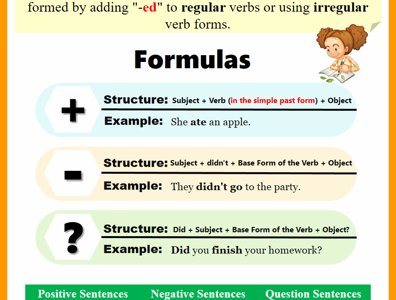 Simple Past Tense Structure And Examples EasyEnglishPath