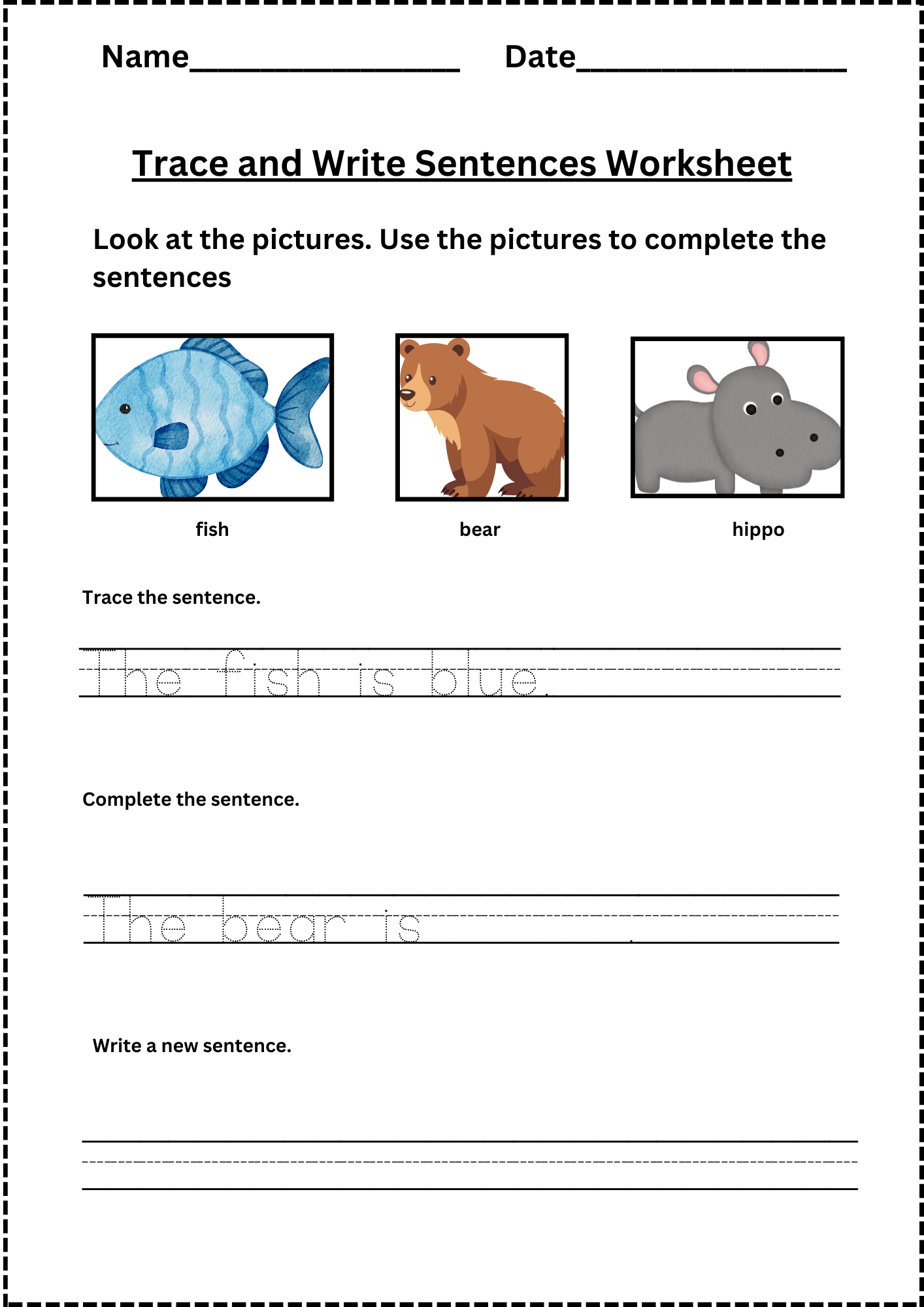 Simple Sentence Deals Writing Worksheets Handwriting Copy