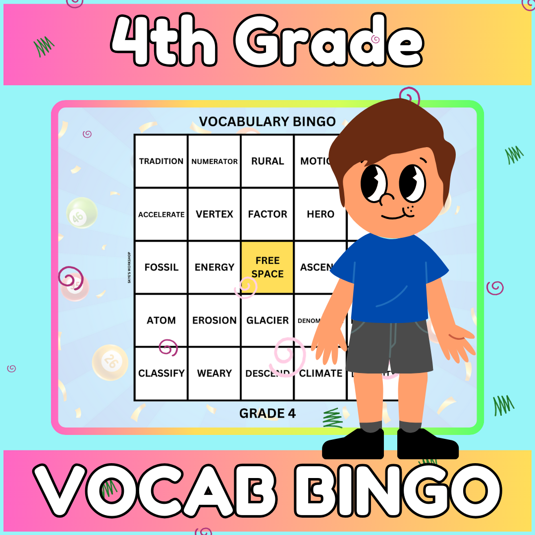 vocabulary words for 4th graders