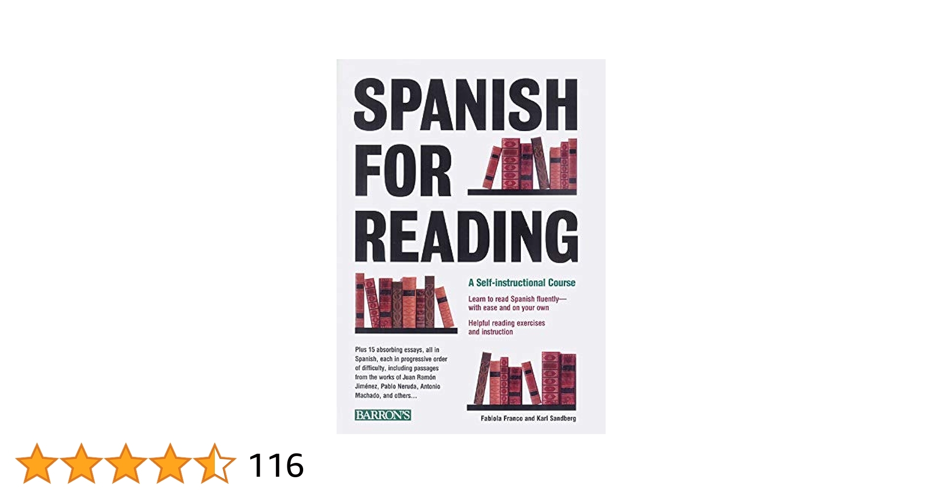 Spanish For Reading A Self Instructional Course Barron s Foreign Language Guides 