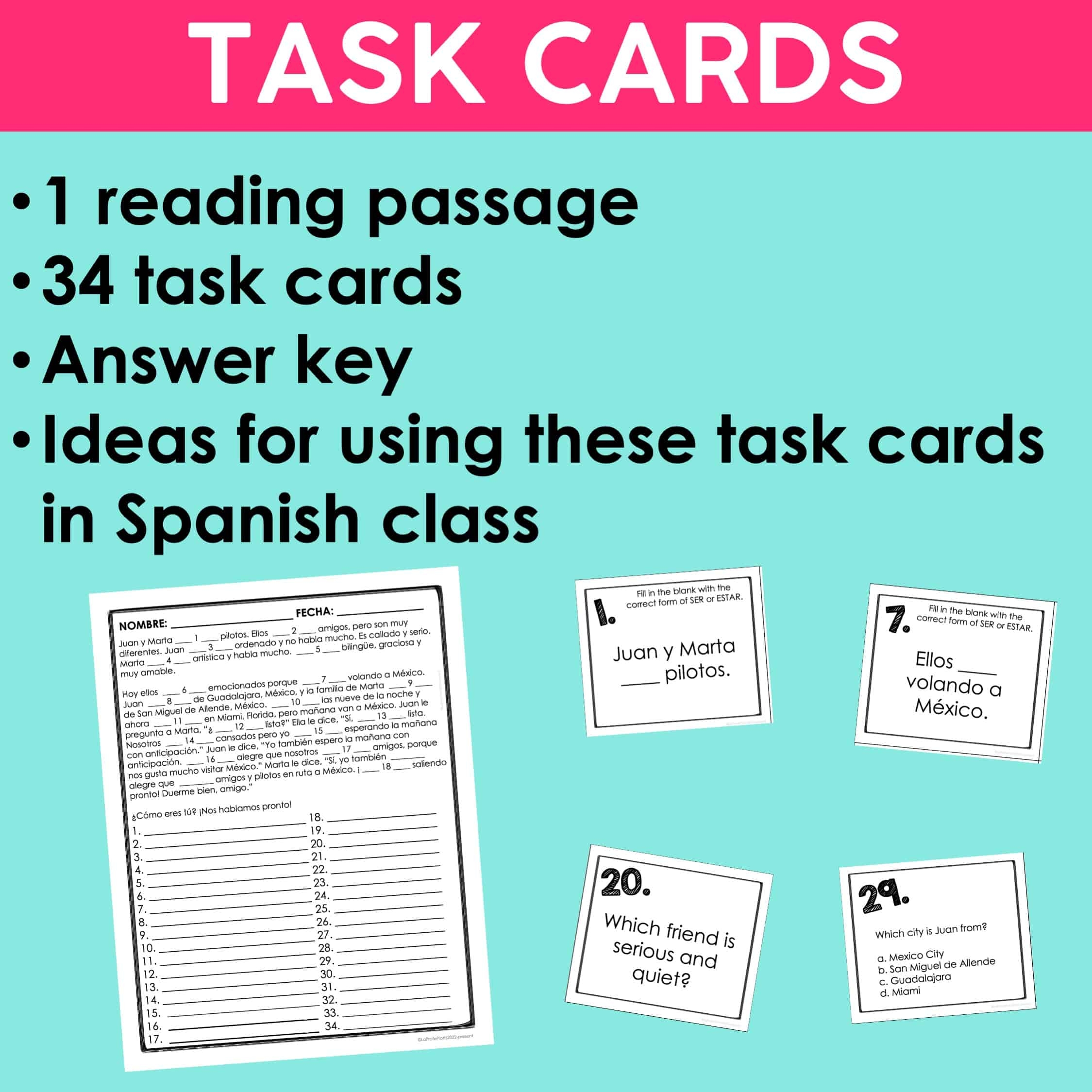 free spanish reading comprehension exercises