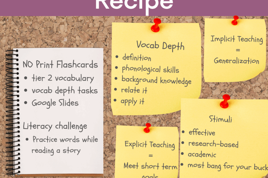 Speech Therapy Teach Vocabulary Effectively Speech Therapy Talk