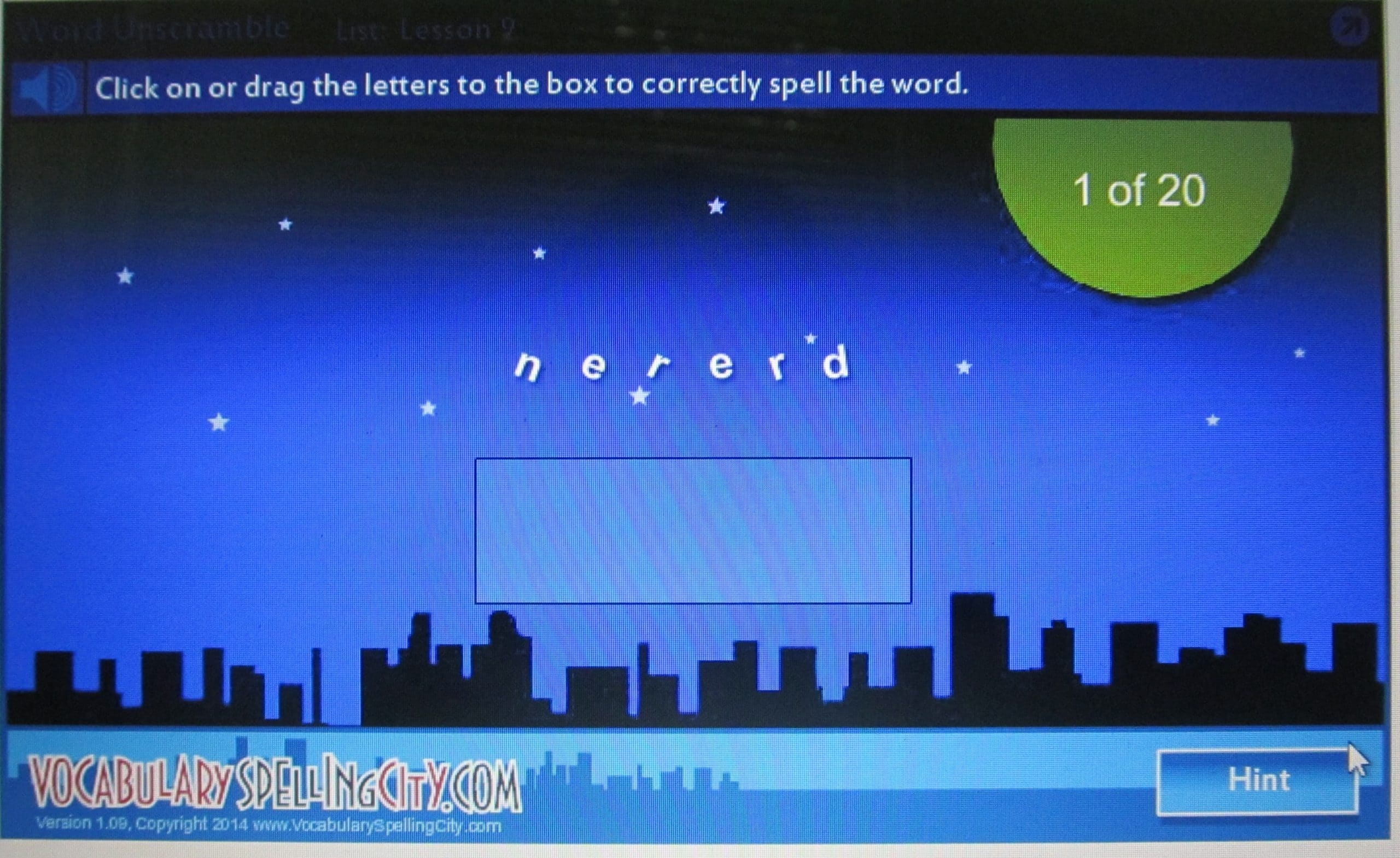 spelling city word lists