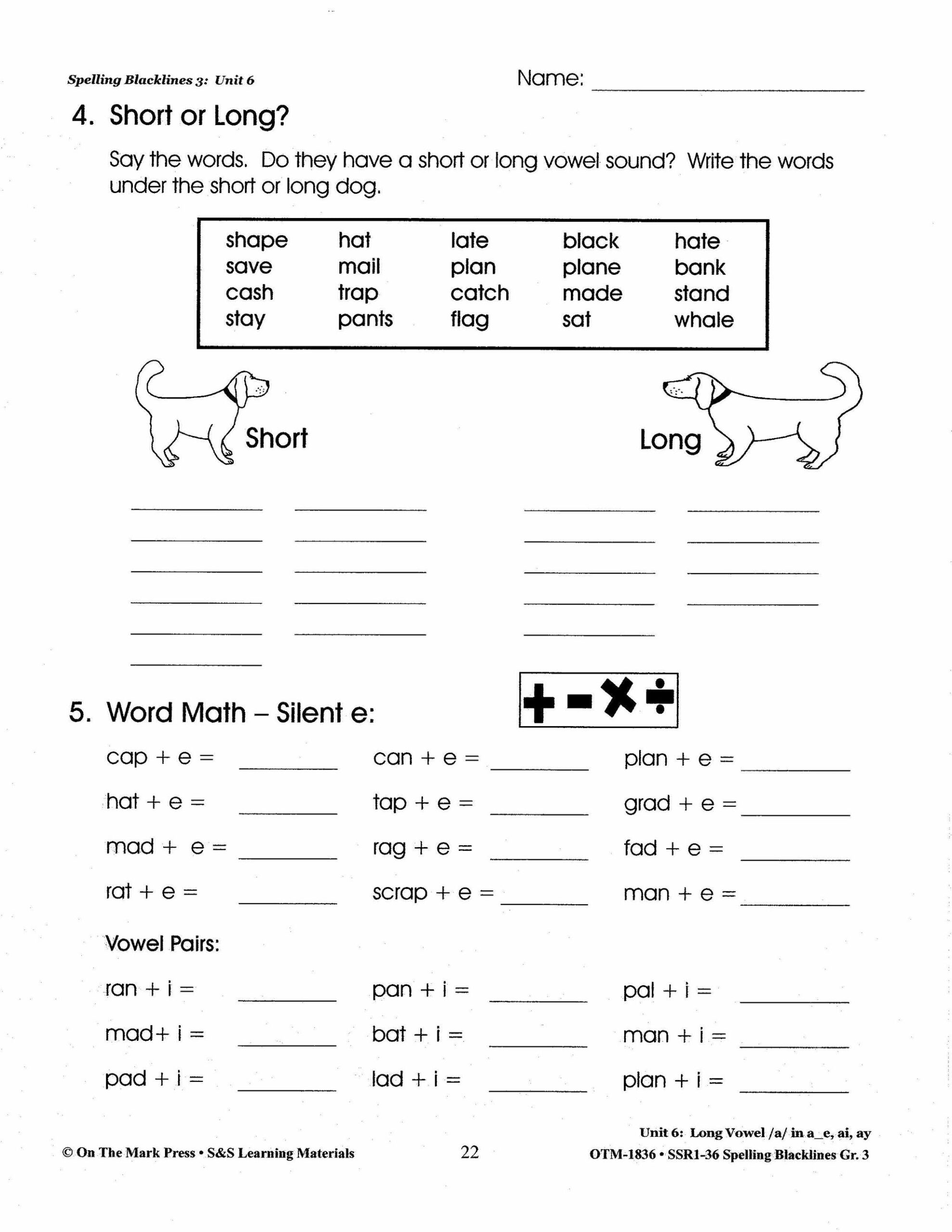 Spelling Grade 3 Worksheets 36 Weeks A FULL YEAR Worksheets 