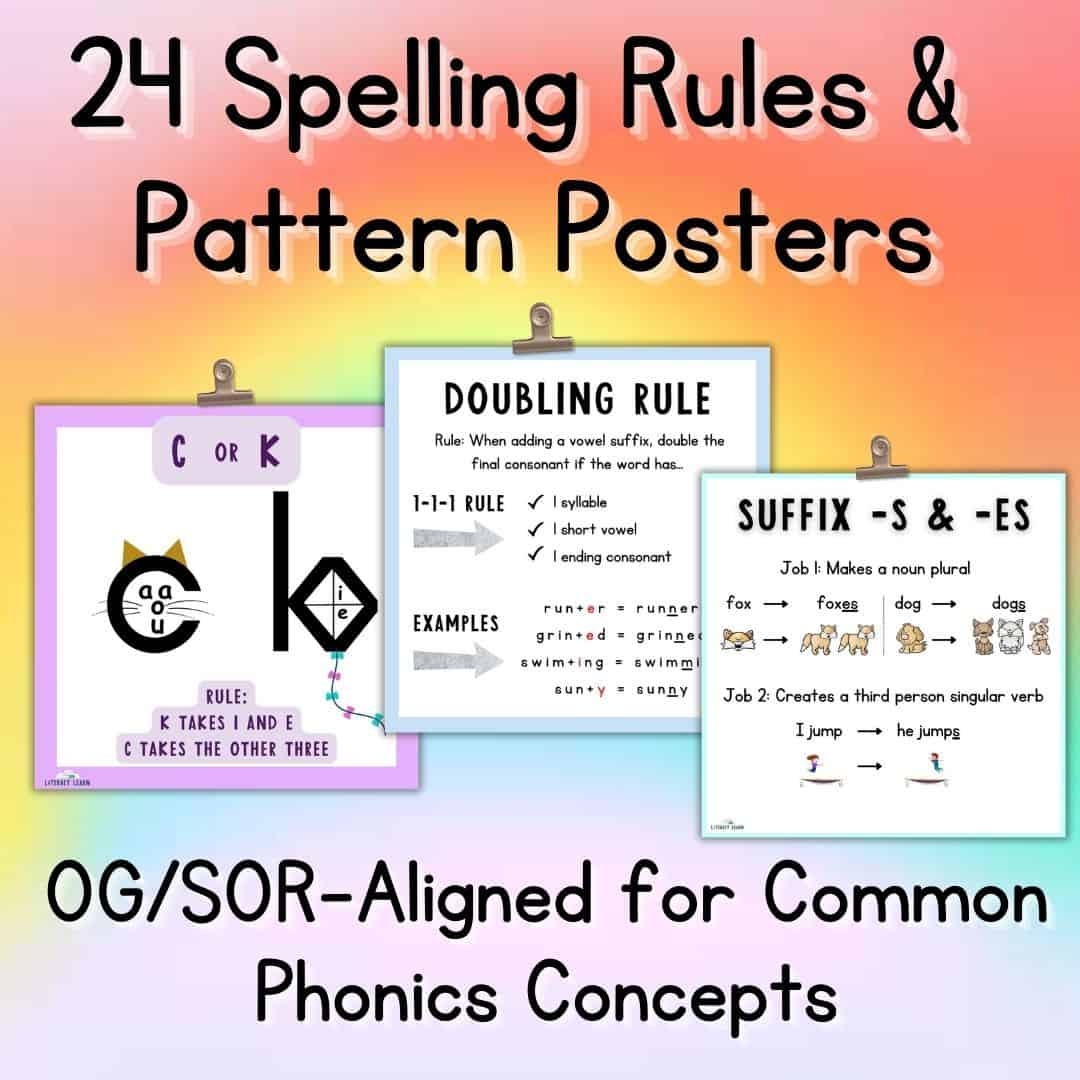 Spelling Rules Which Rules To Teach Free Printables Literacy 