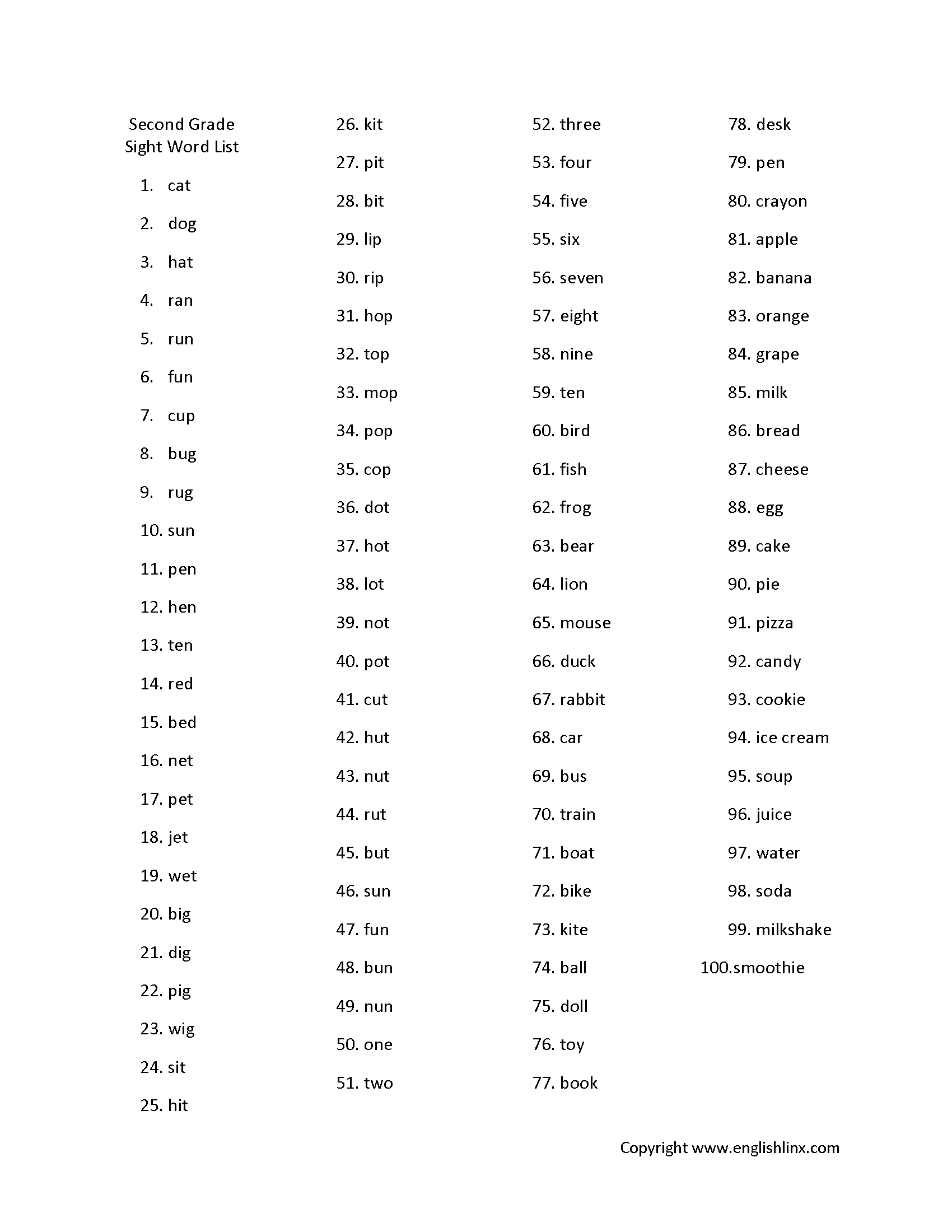 Spelling Worksheets Second Grade Spelling Worksheets 