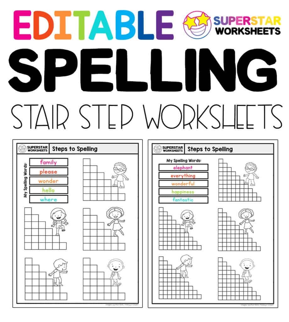 spelling practice free printable