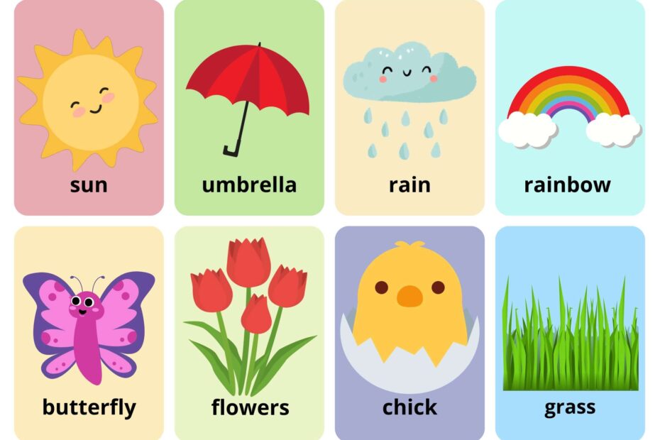 Spring Season Flashcards Use Online Or PDF Download Ezpzlearn