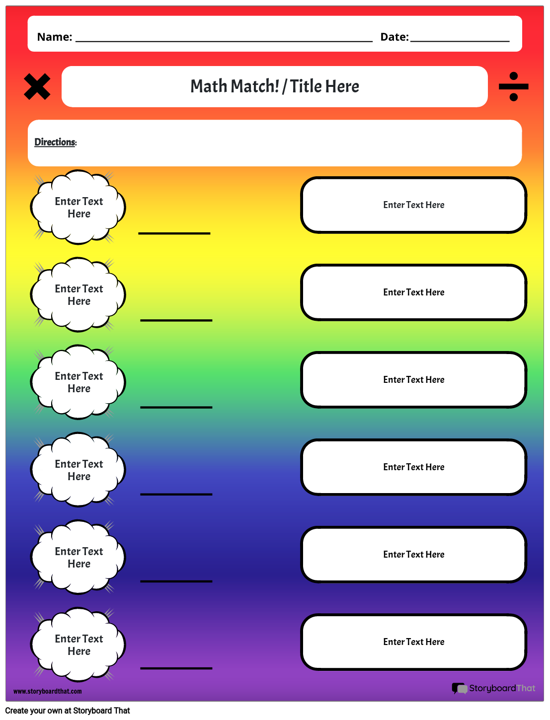 free printable math vocabulary words