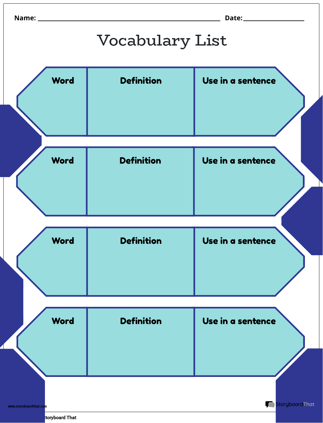 free vocabulary practice test printable