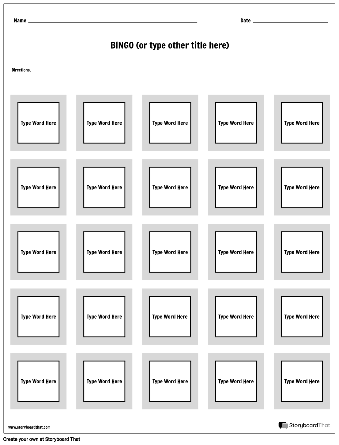 Storyboard That Free Worksheet Games For Classroom Fun