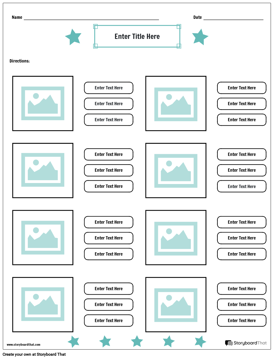create your own matching worksheet