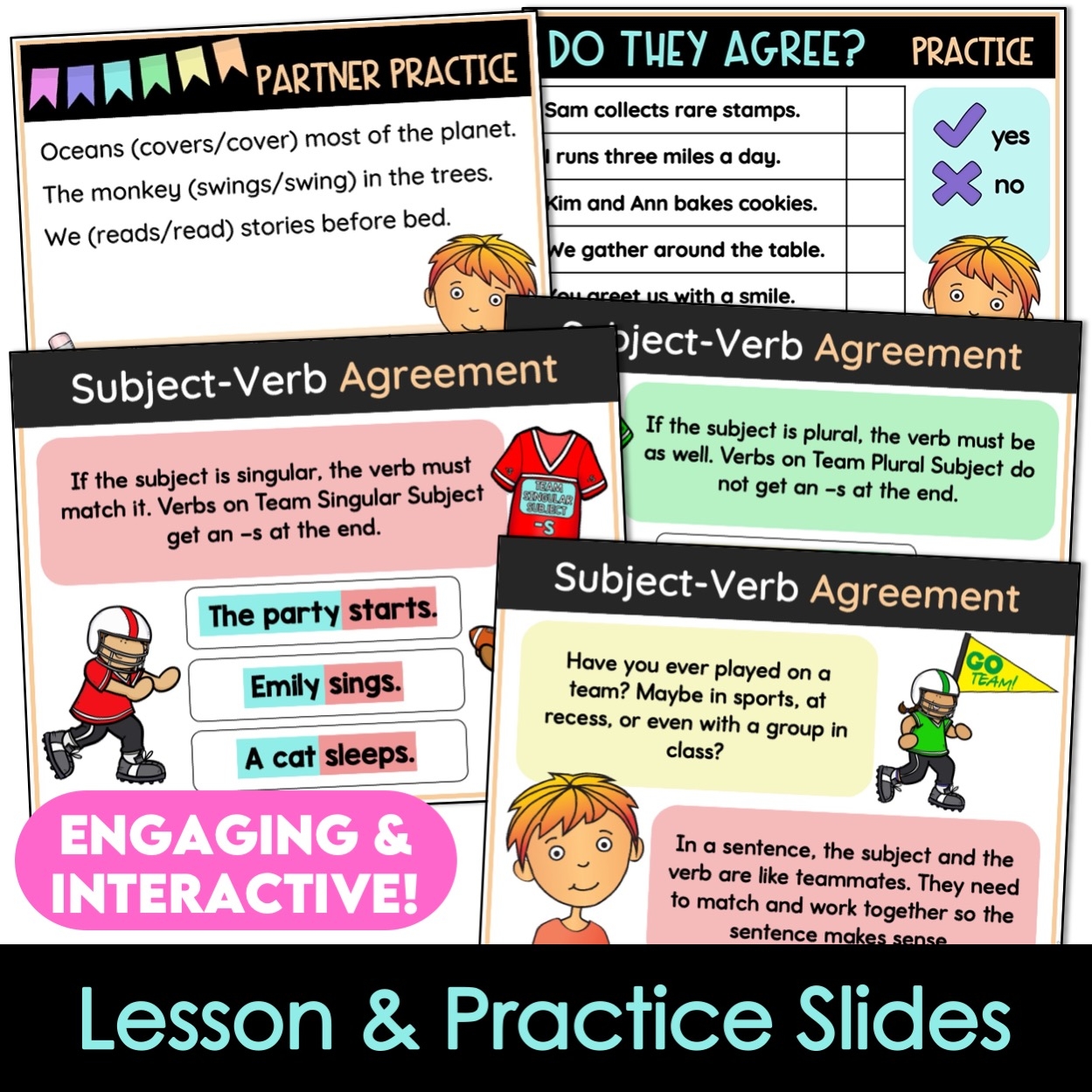 subject verb agreement practice worksheets