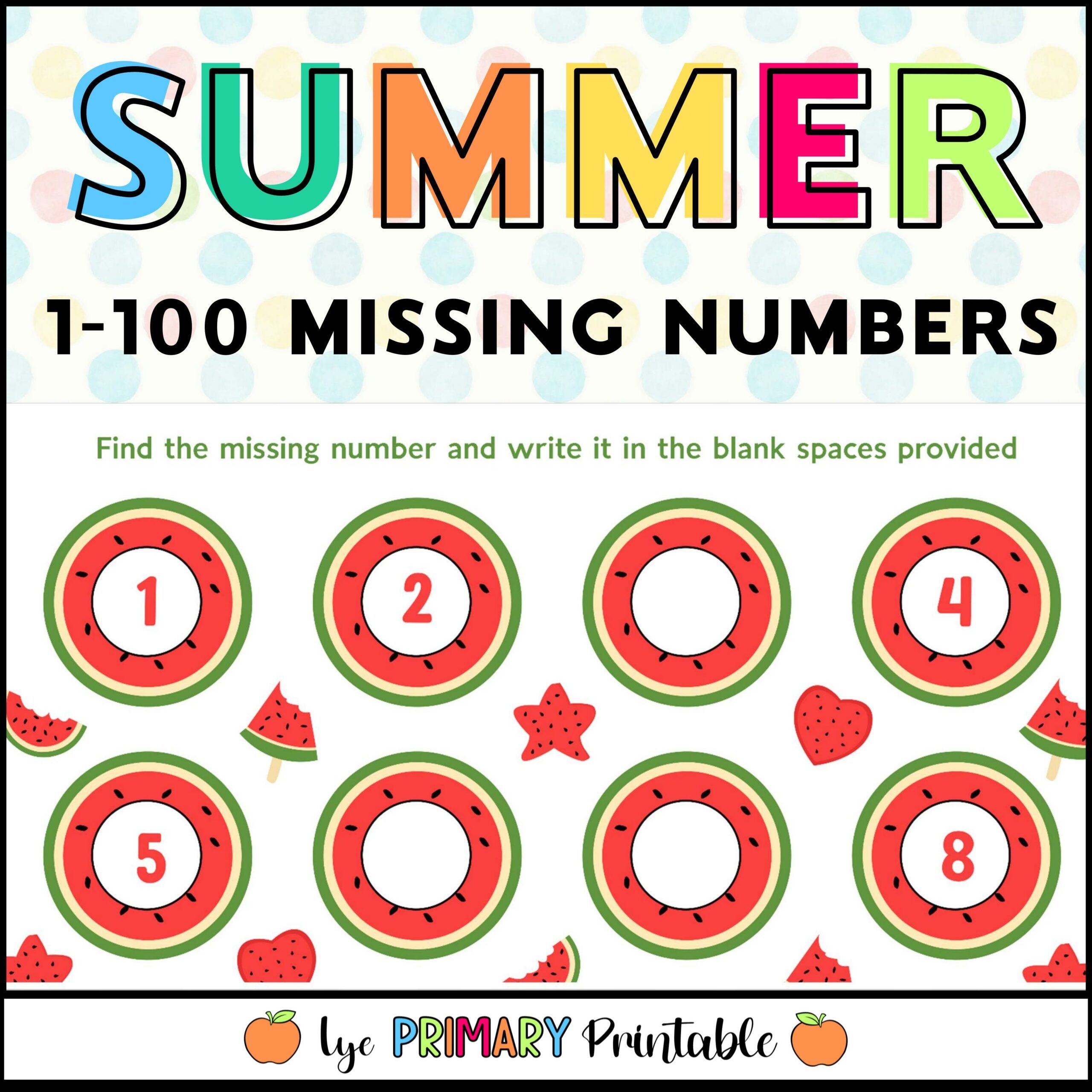 find missing numbers with blanks