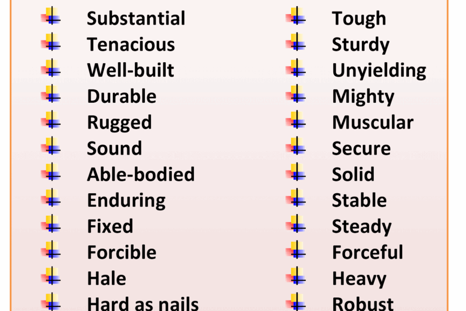 Synonym Words For STRONG
