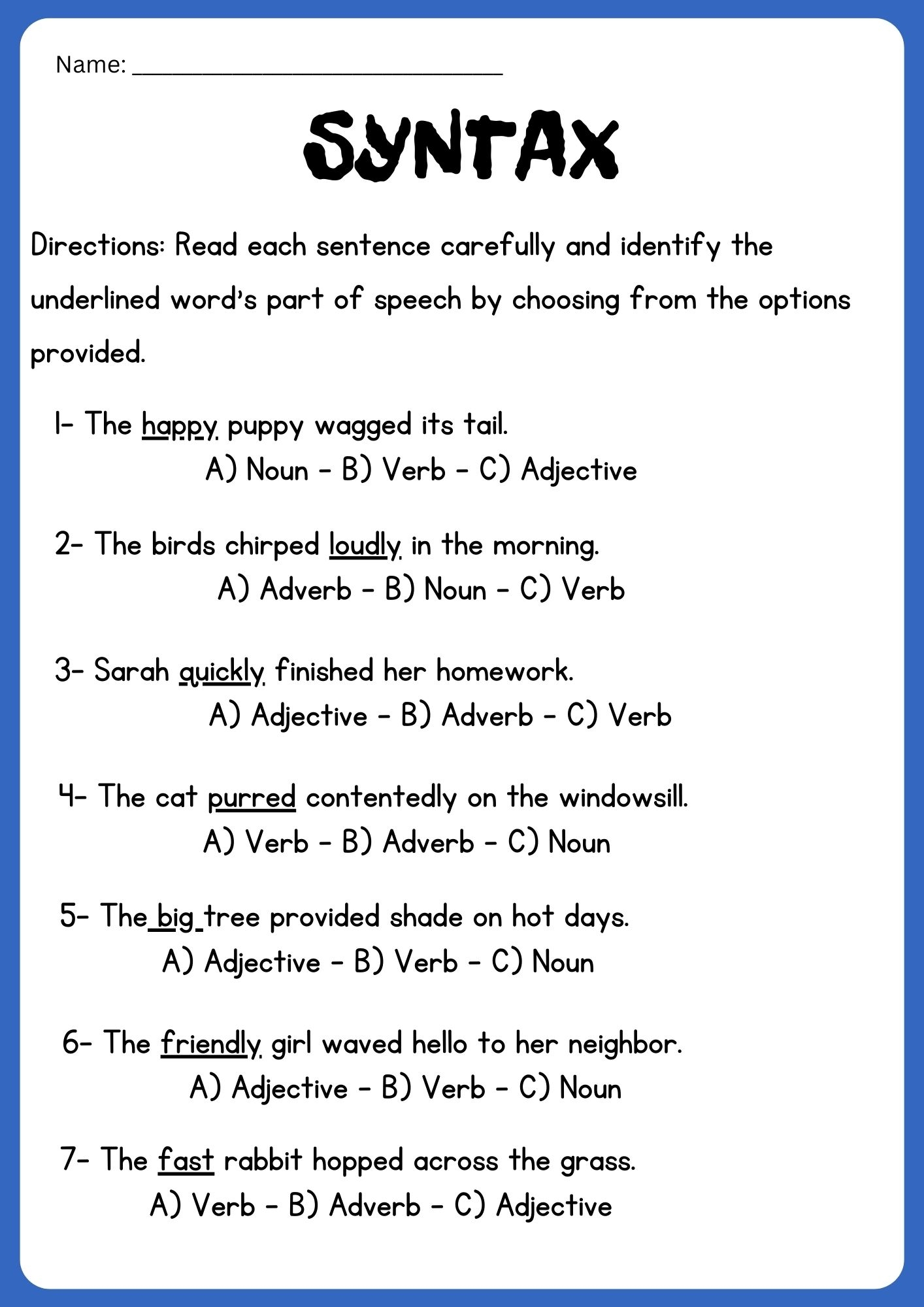 Syntax Worksheets English Grammar Made By Teachers