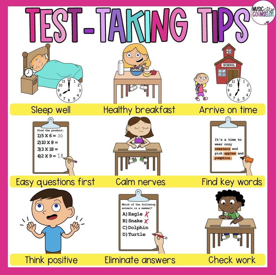 Test Taking Tips U0026 Tools For Elementary Learners Music City Counselor