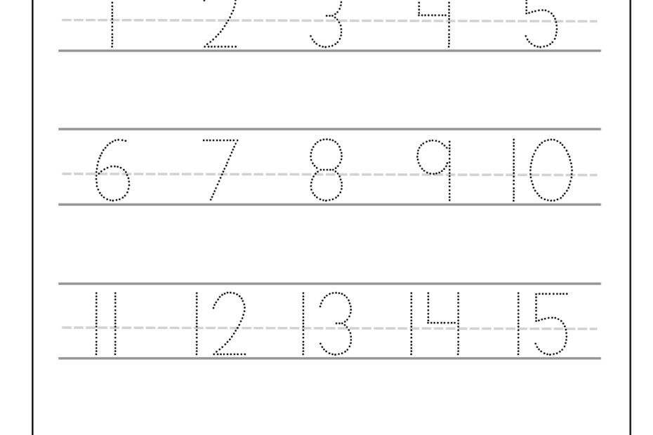 Trace The Numbers 1 20 Worksheet Worksheets Library