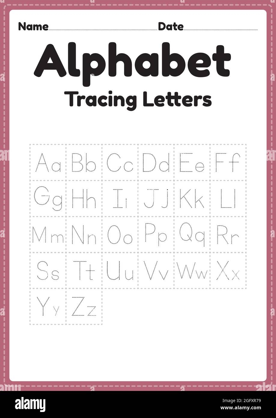 printable traceable letters a-z