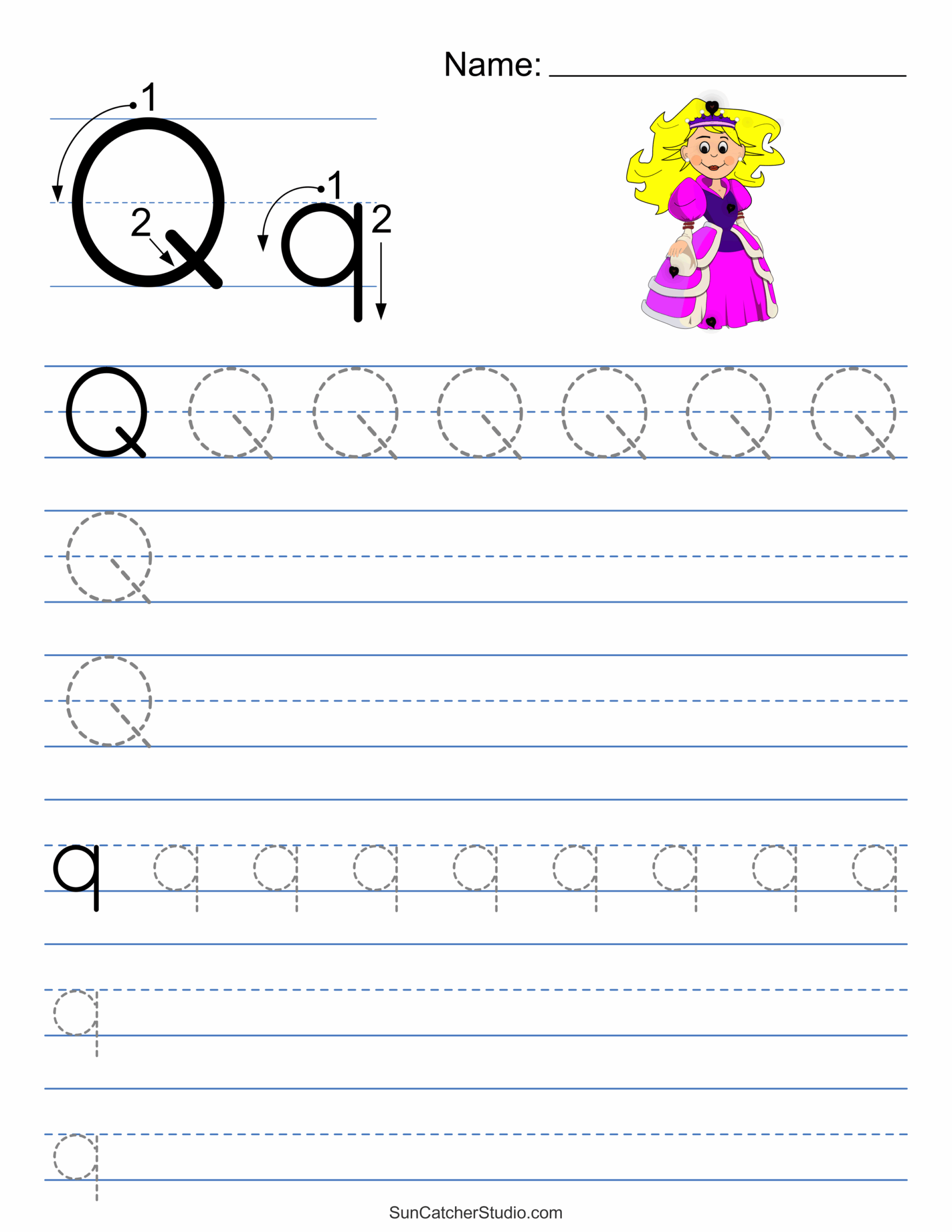 Tracing Alphabet Letters Printable Handwriting Worksheets Free 