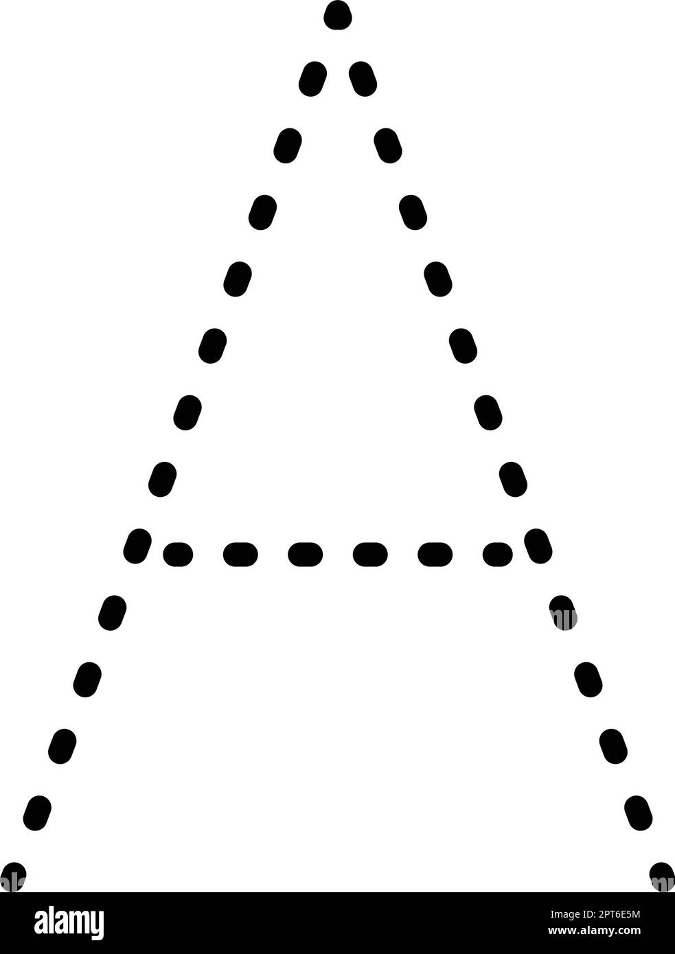 Tracing Letter A Hi res Stock Photography And Images Alamy