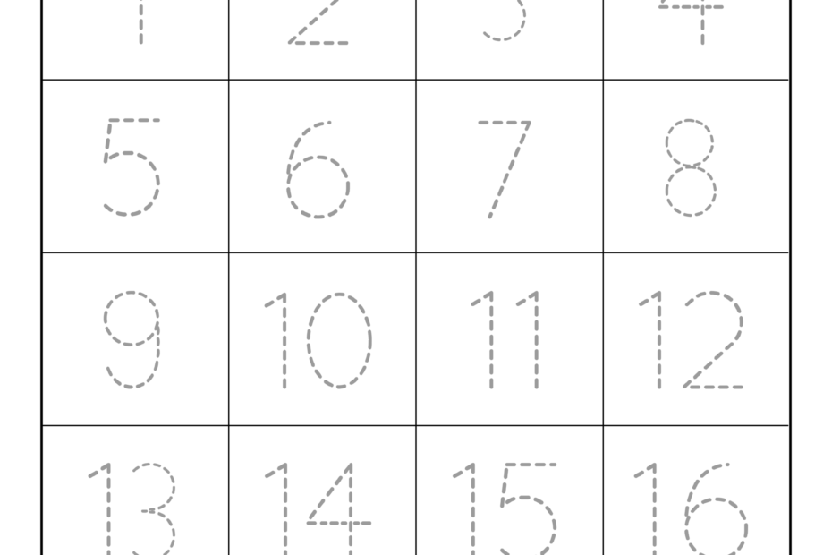 Tracing Numbers Free Printable Practice PDF Worksheets Free Printables Monograms Design Tools Patterns U0026 DIY Projects