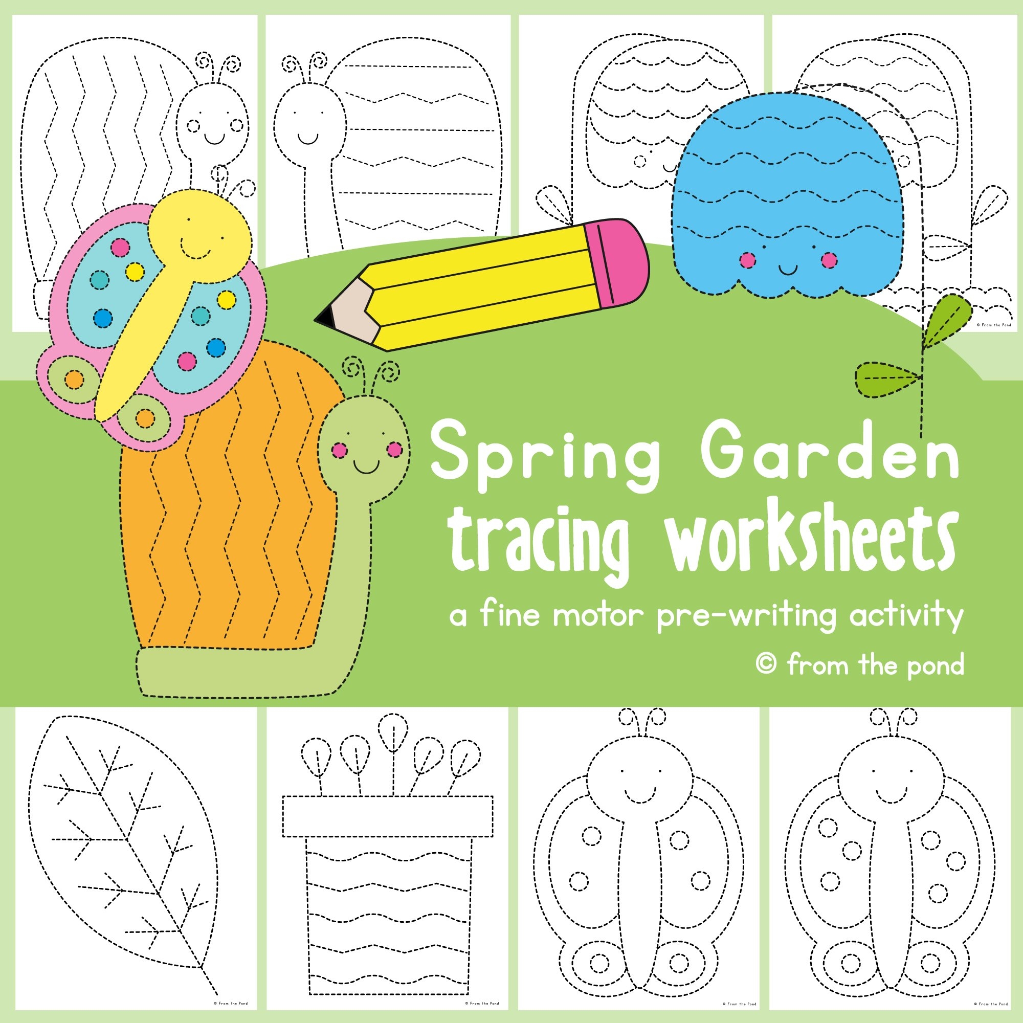 Tracing Pages For Kindergarten And Preschool To Help Children 