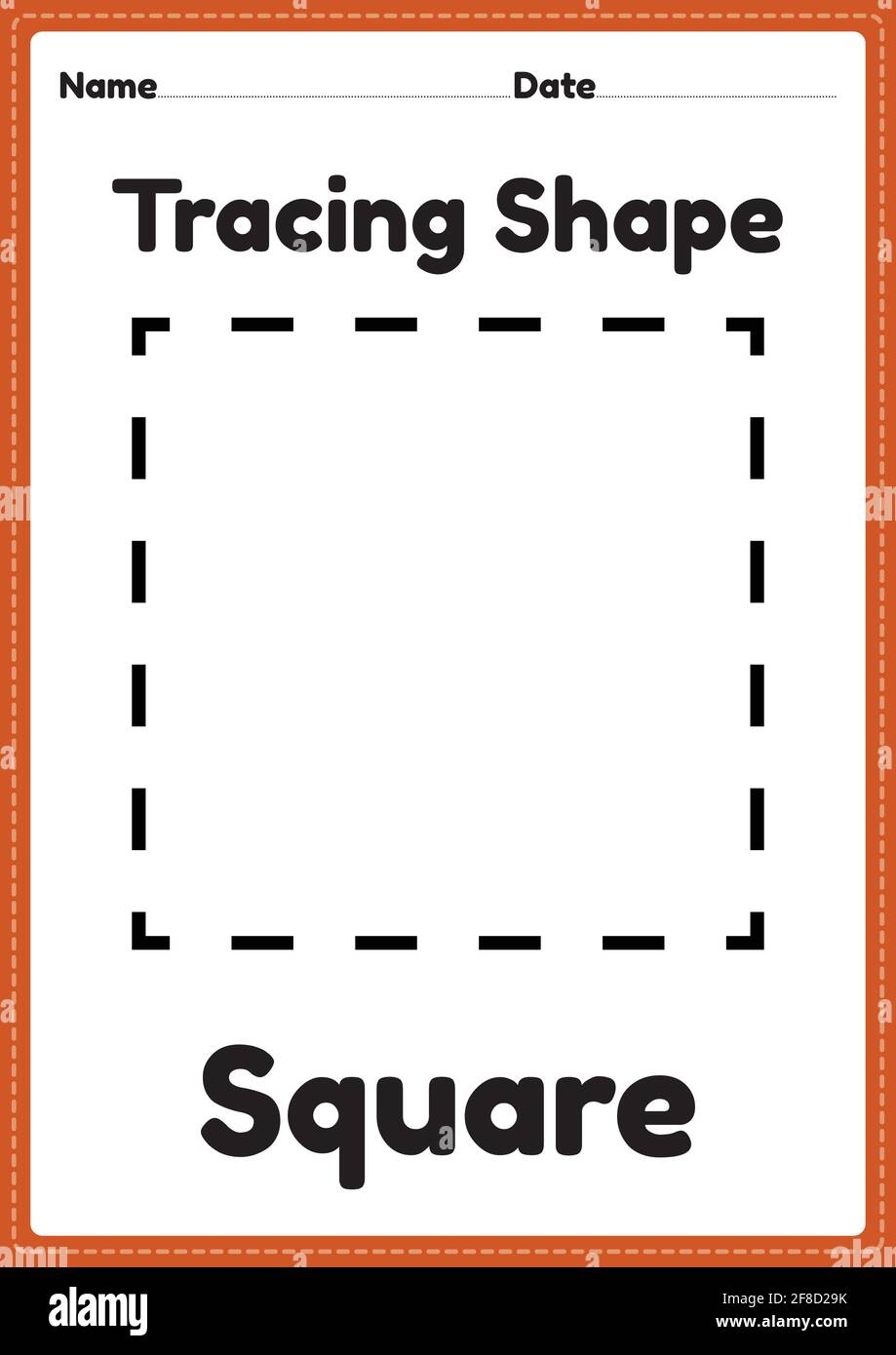 tracing shapes for kindergarten