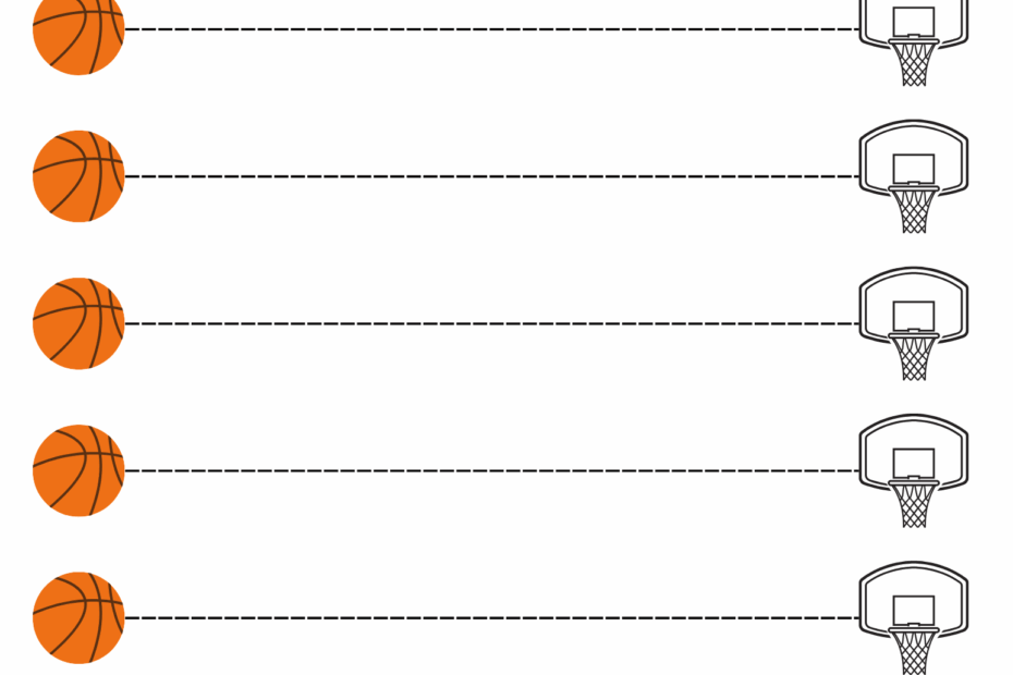 Tracing Straight Lines Kindergarten Worksheets Horizontal Line