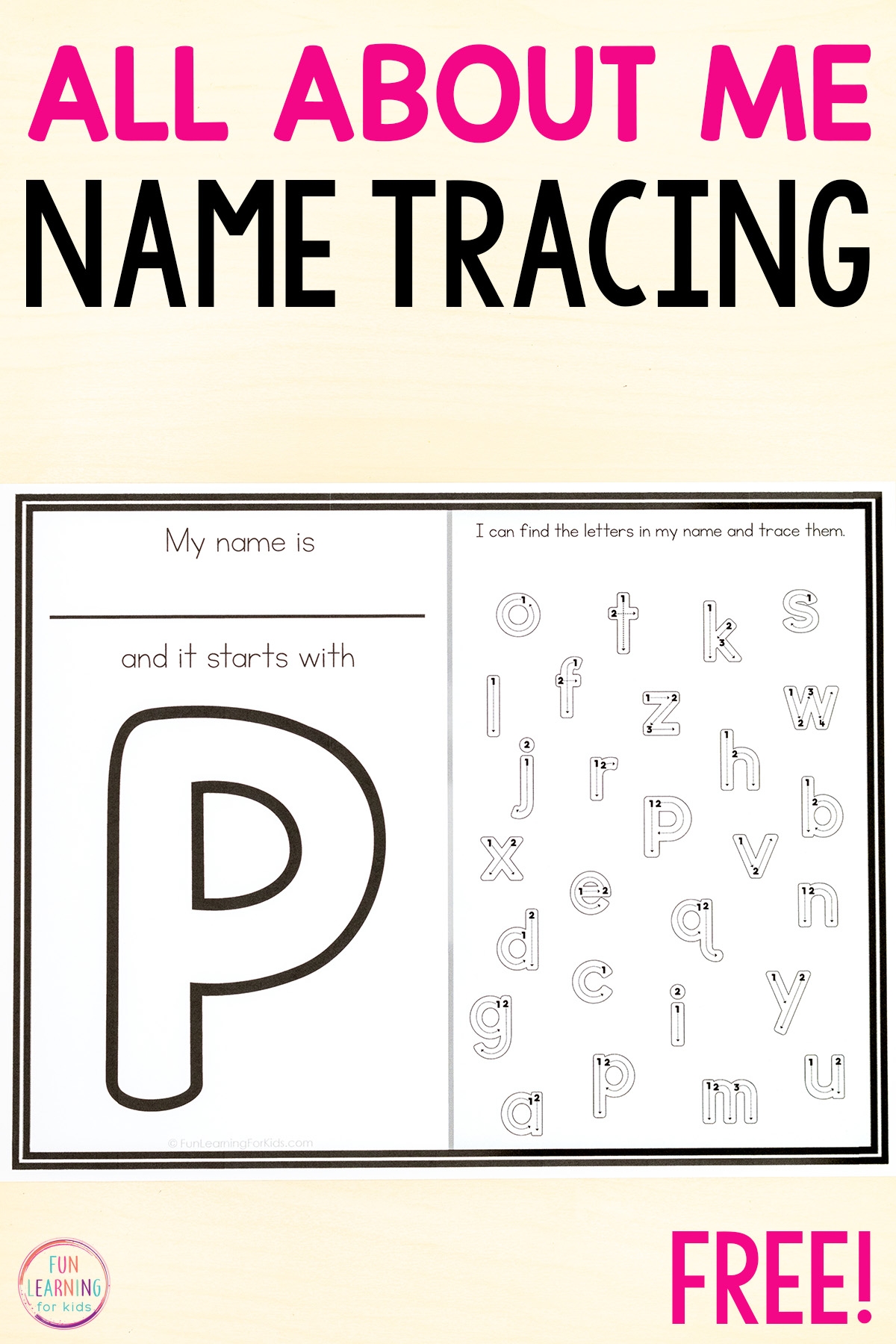 free name tracing worksheets for preschool
