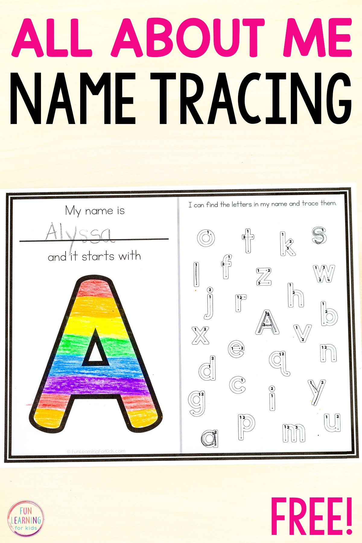 tracing name worksheets free