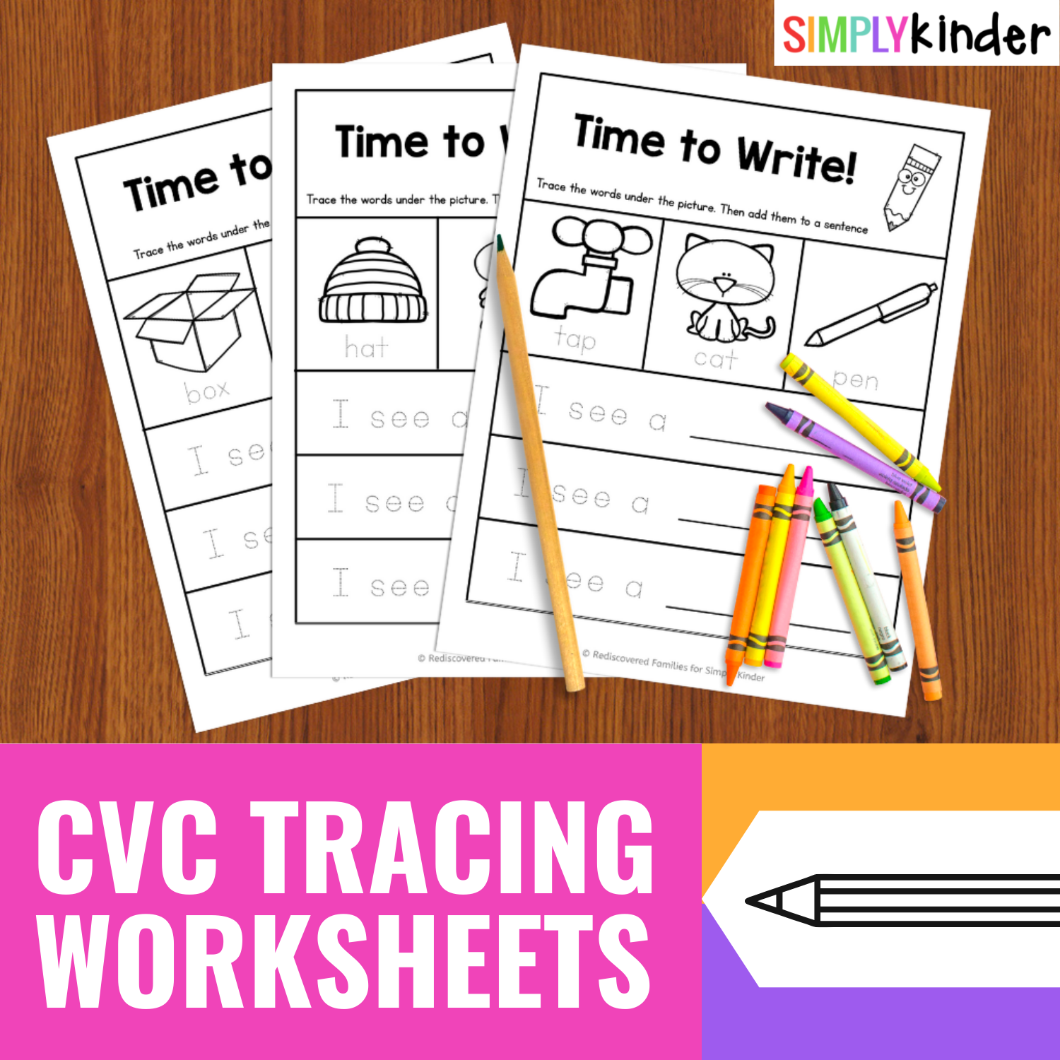 Tracing Worksheets An Easy Way To Start Writing Simply Kinder