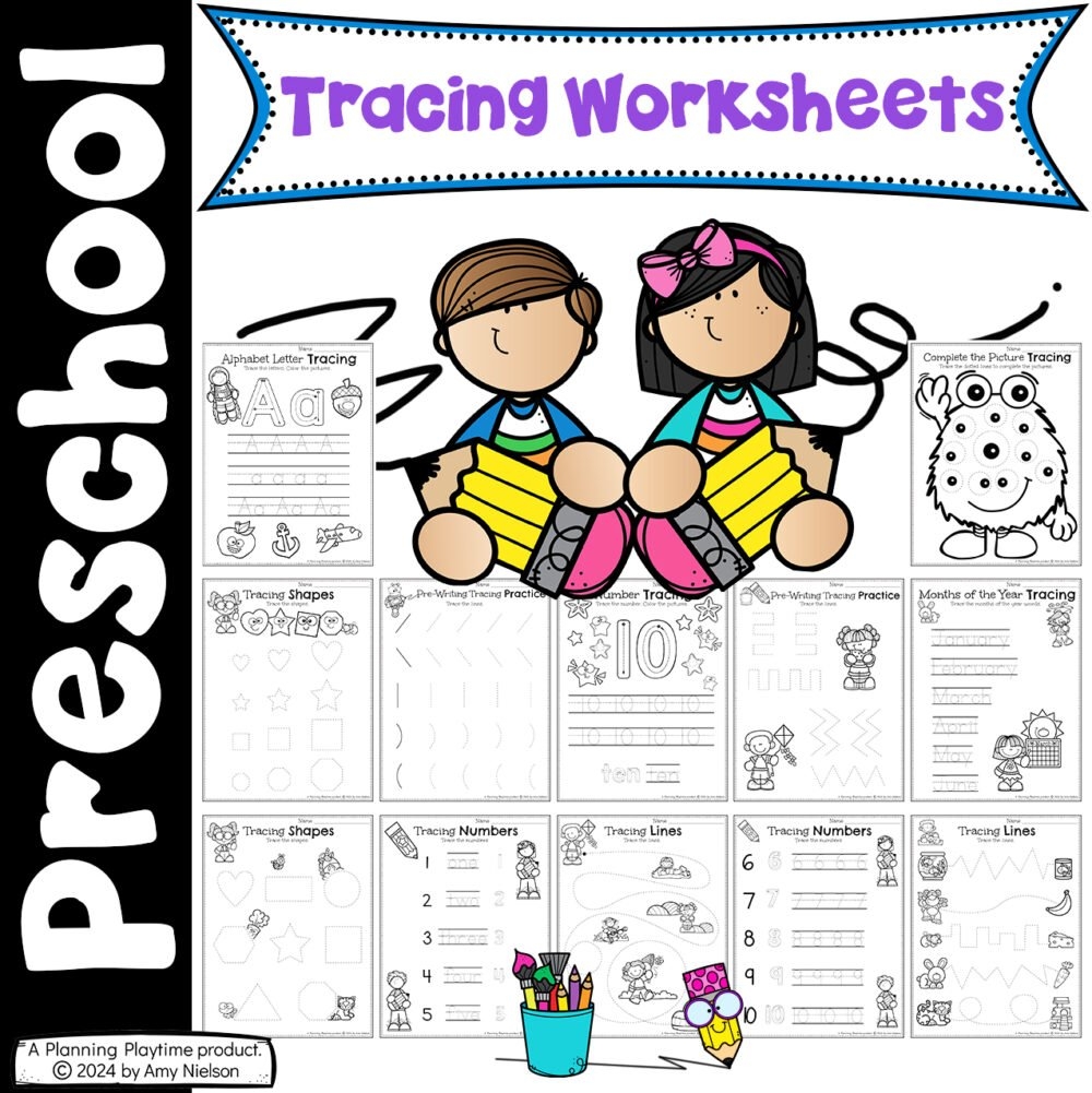 alphabet tracing pages for preschool