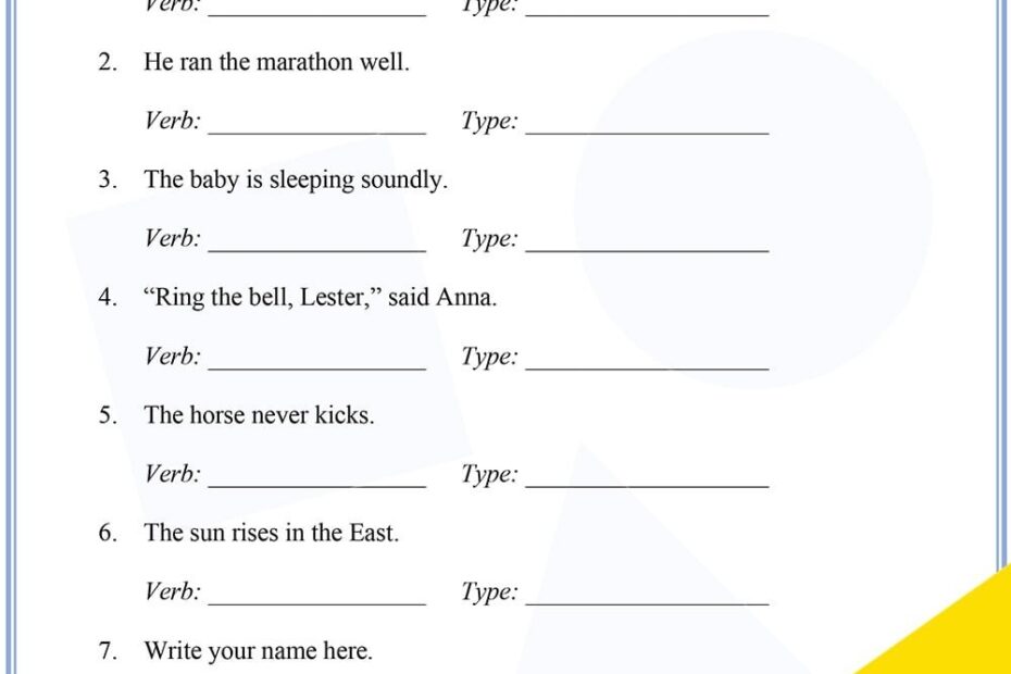 Transitive And Intransitive Verbs 1 Skoolon Worksheets Library