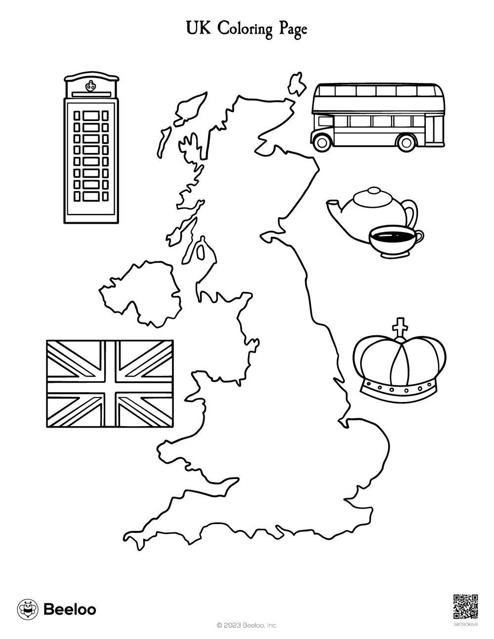United Kingdom themed Coloring Pages Beeloo Printable Crafts And Activities For Kids