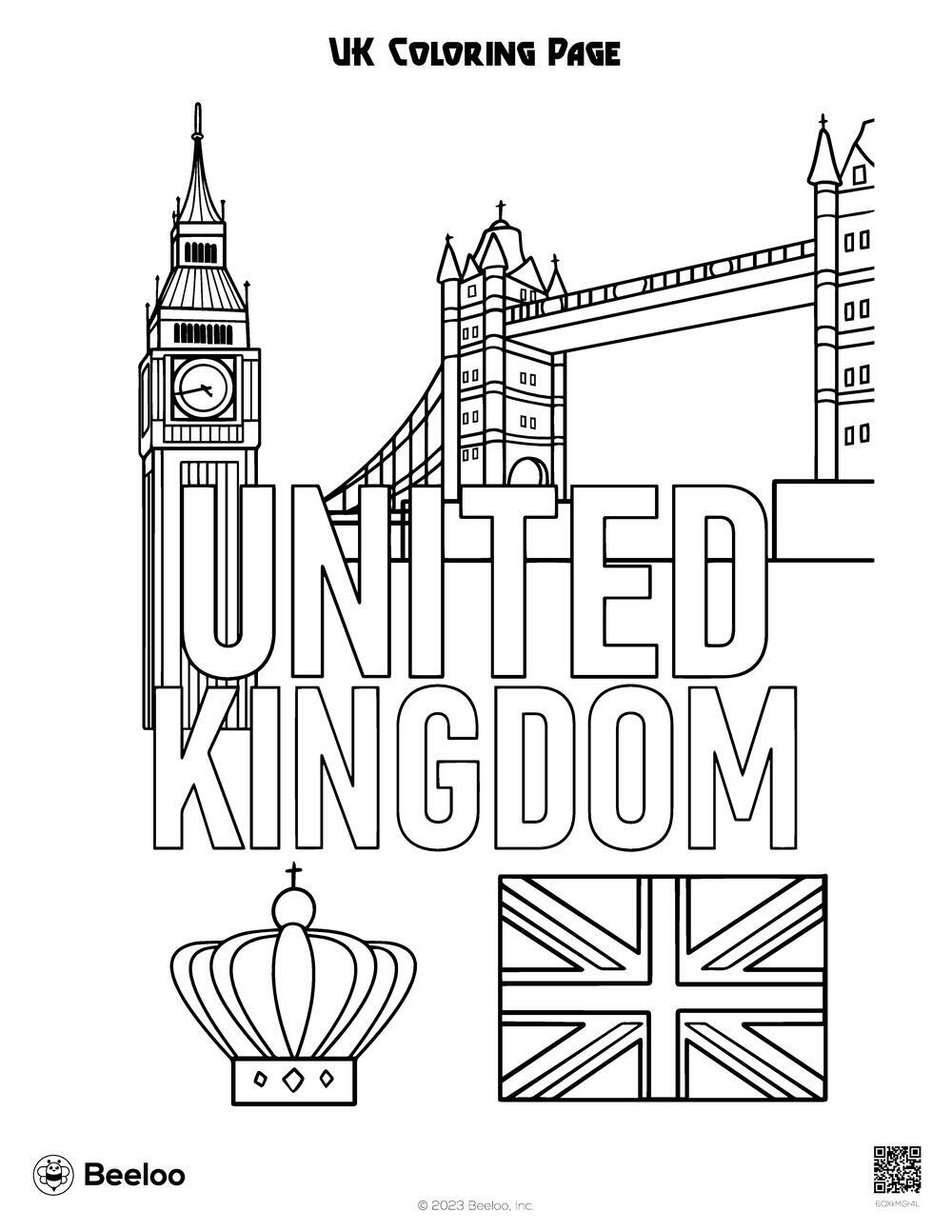 United Kingdom themed Coloring Pages Beeloo Printable Crafts And Activities For Kids